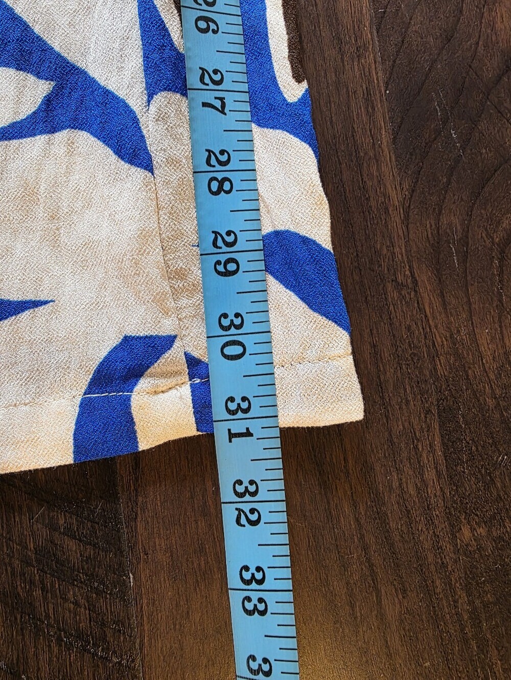 Zara Tropical Palm Print Wide Leg Pants Blue Brown Cream - Size XS - NWOT! - Picture 12 of 15